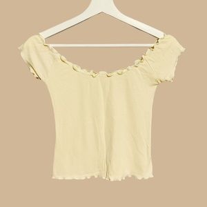 Off-Shoulder Fitted Top